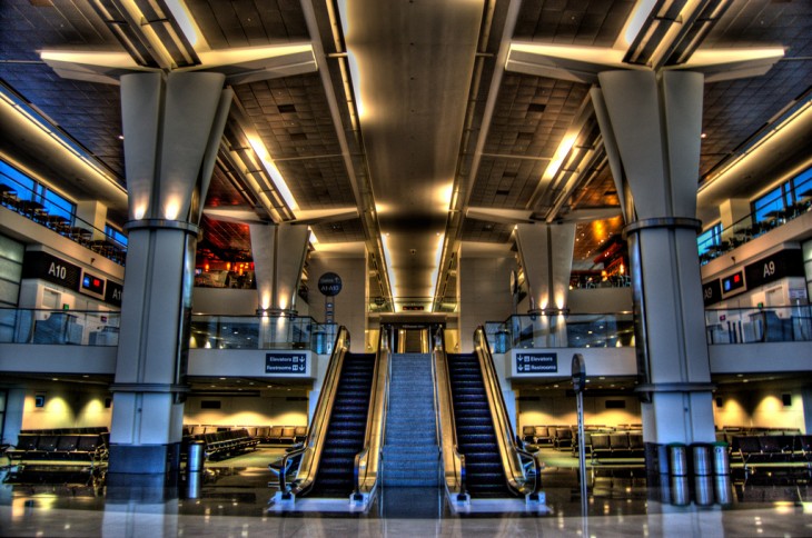 Beautiful interior design at SFO