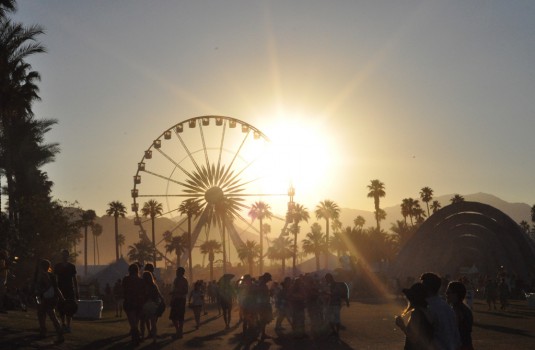 coachella sun and ferris wheel