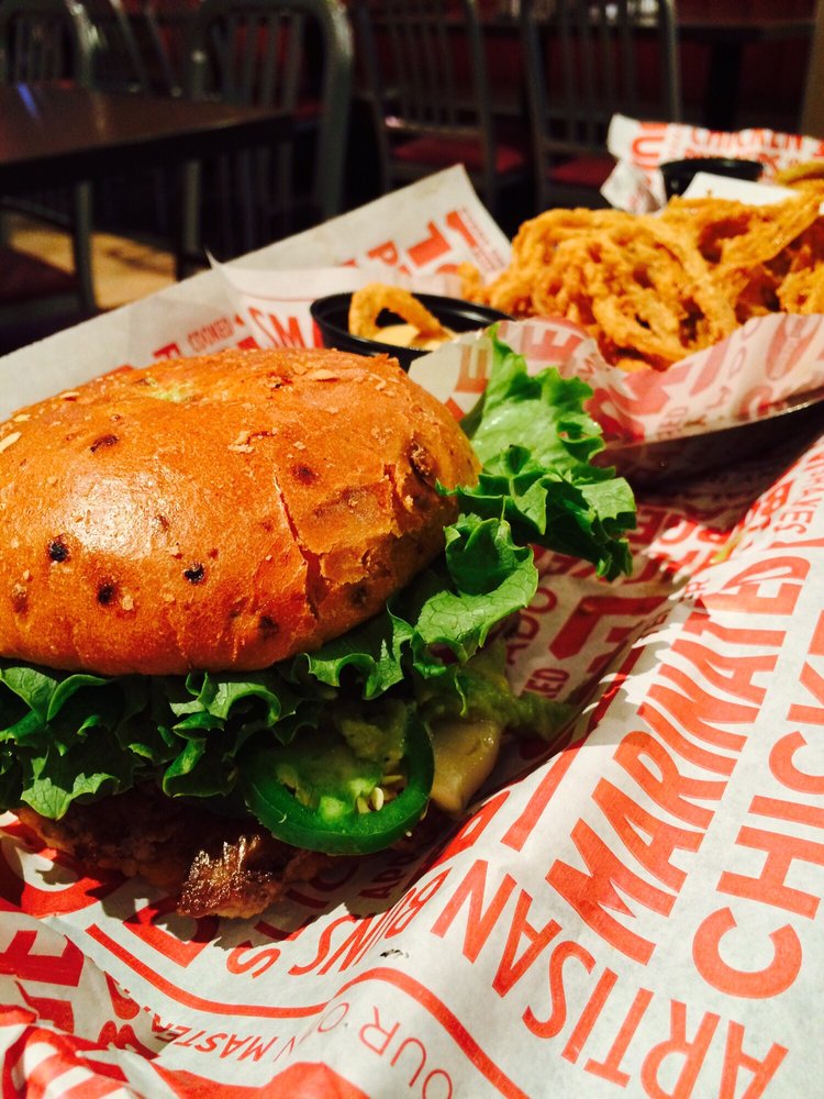 A burger from Smashburger