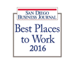 San Diego Business Journal Best Places to Work 2016
